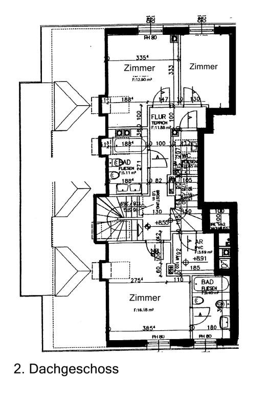 Thomas Immobilien- 2-geschoßige Maisonette im DG mit 34 m² Dachterrasse